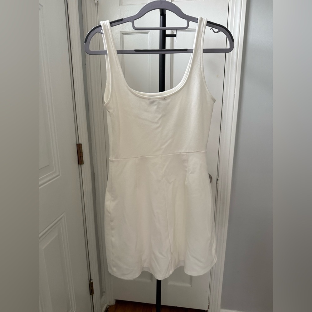 Lulu's White Ribbed Tank Dress - Picture 3 of 5